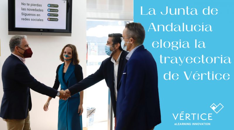 La Junta de Andalucía elogia la trayectoria en formación y digitalización de Vértice