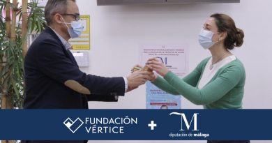 Fundación Vértice Emprende adquiere material sanitario a través de una subvención de la Diputación de Málaga